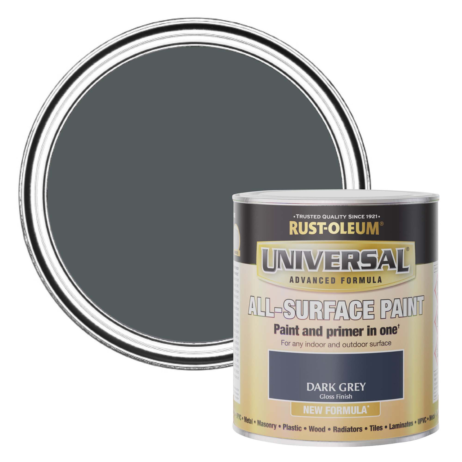 Universal All-Surface Gloss Paint - Dark Grey