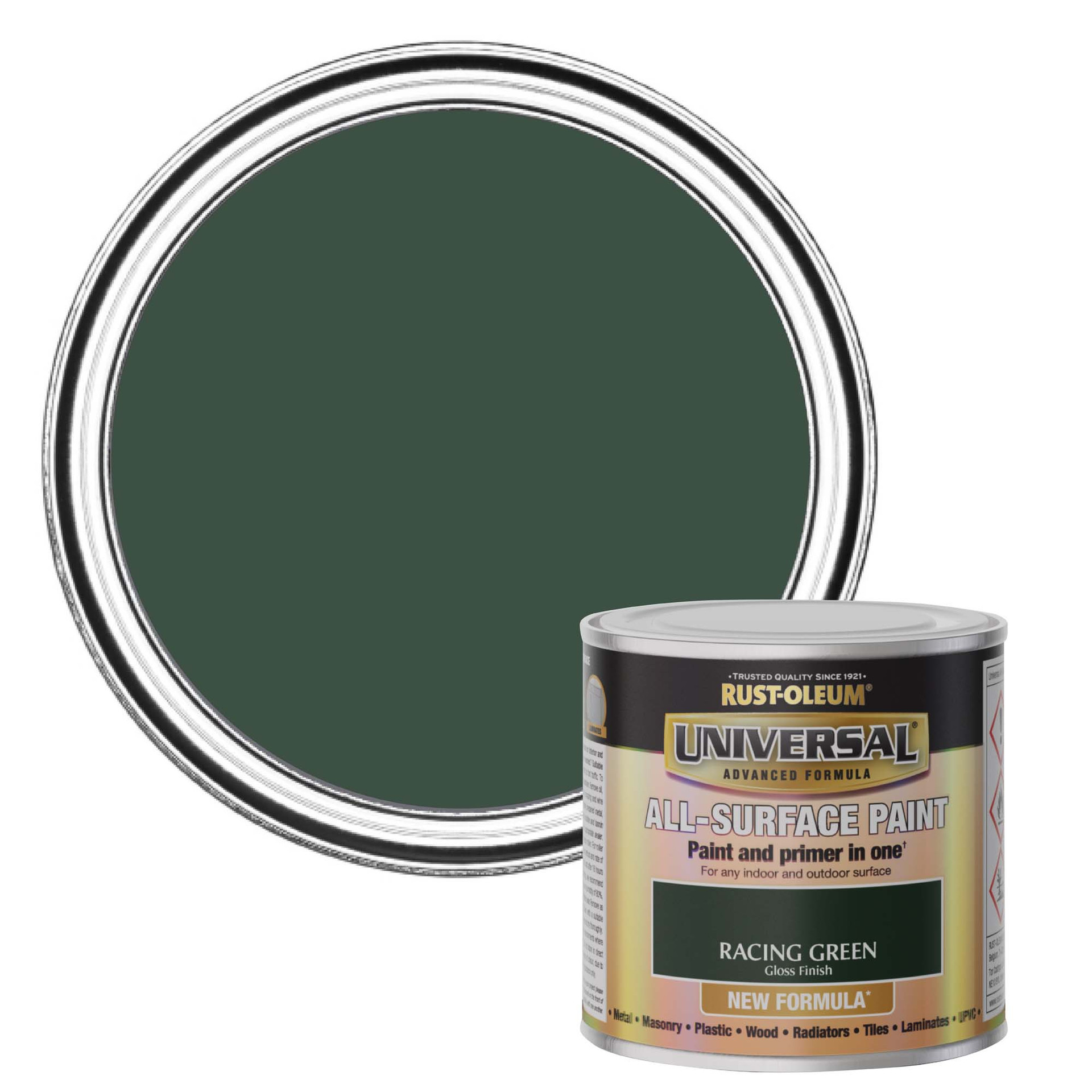 Universal All-Surface Gloss Paint - Racing Green 250ml