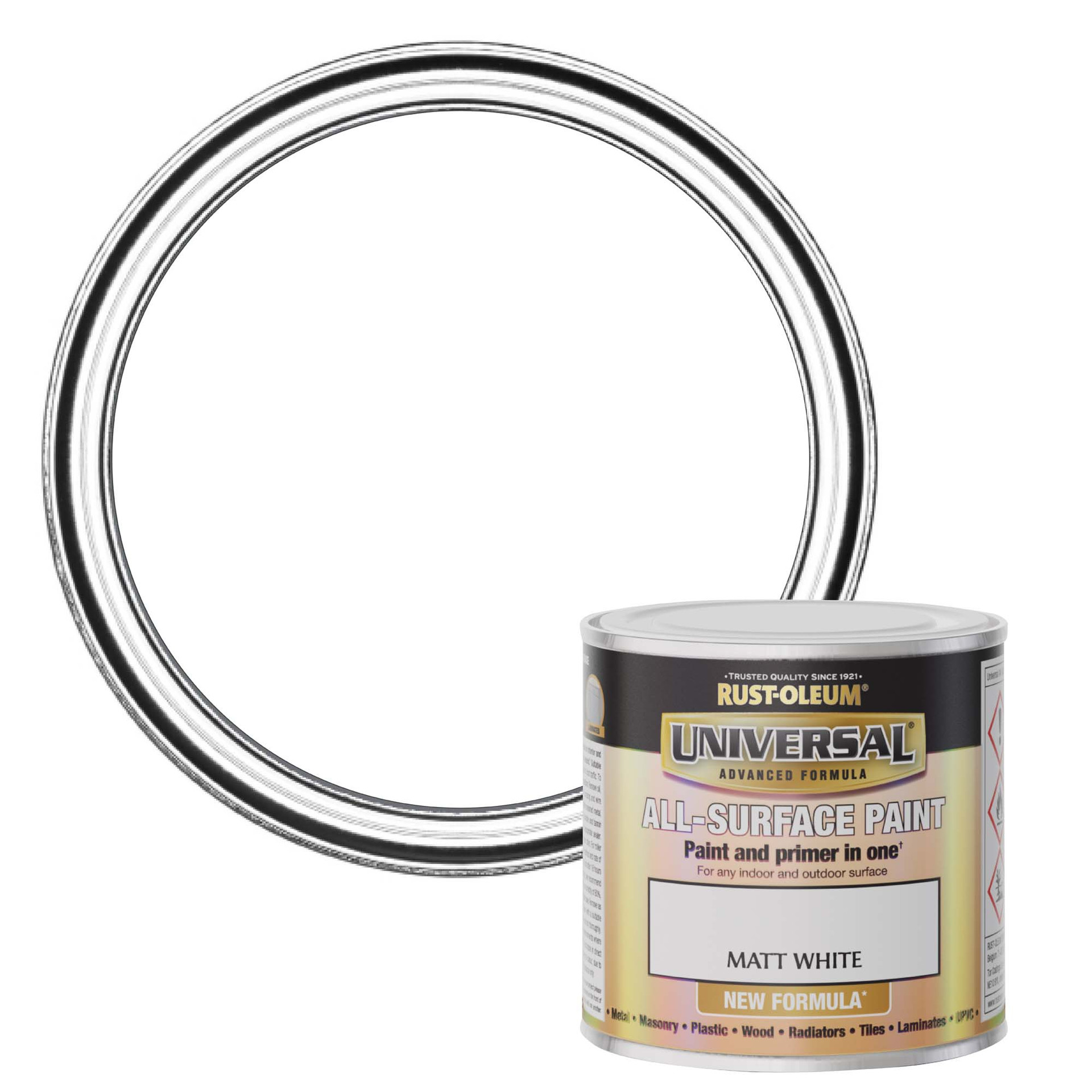 Universal All-Surface Matt Paint - White 250ml