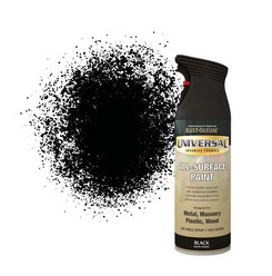 Universal All - Surface Spray Paint - Black Satin