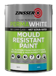 Zinsser PermaWhite Interior Paint - Satin Finish