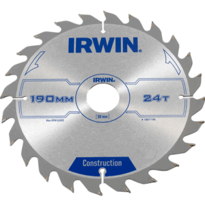 IRWIN Circular Saw Blade 190 x 30mm x 24T ATB