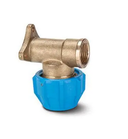 Polyfast Brass Bibtap Wallplate