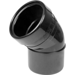 110mm 135° Single Socket Soil Bend - BLACK